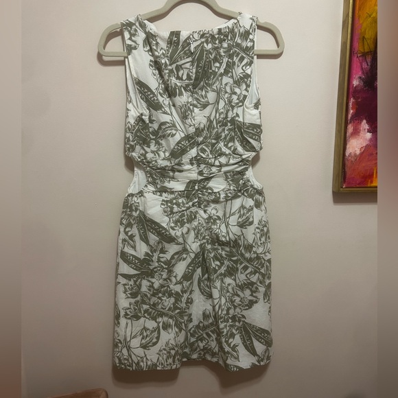 Abercrombie Stretch Sateen Mini Dress w Cutouts - Size Small TALL - Picture 7 of 9
